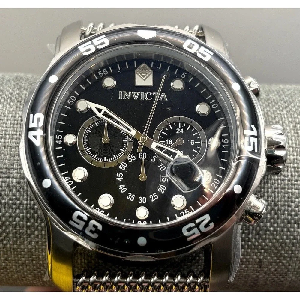 Invicta Men's Chronograph Pro Diver Stainless Steel Mesh Band Watch 47236 In Box